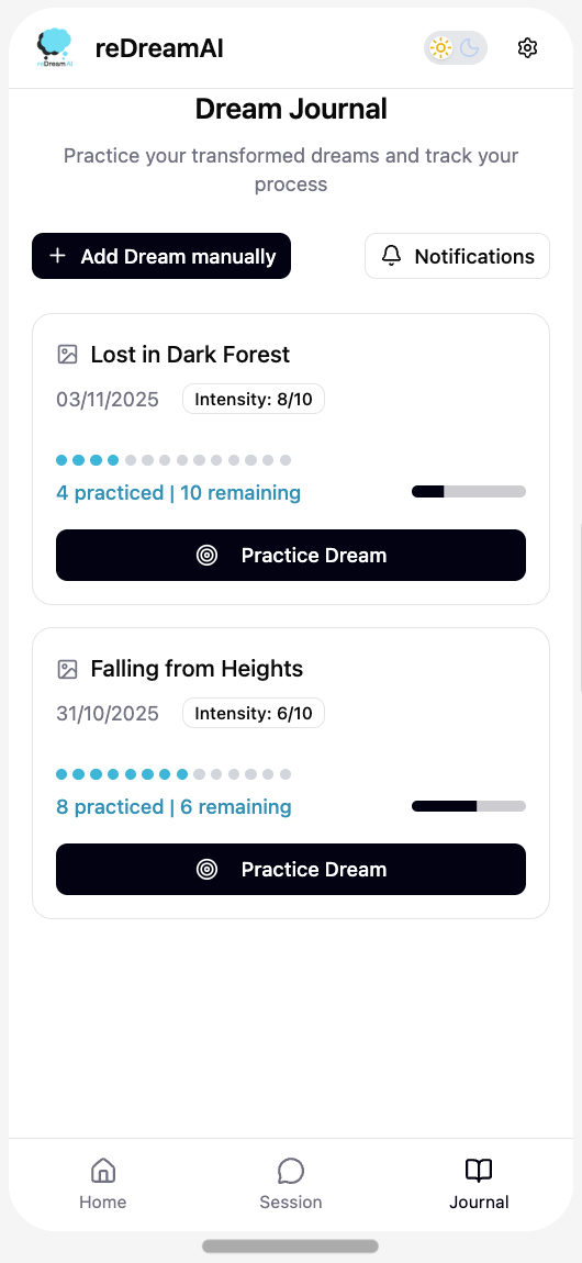 reDreamAI Dream Journal